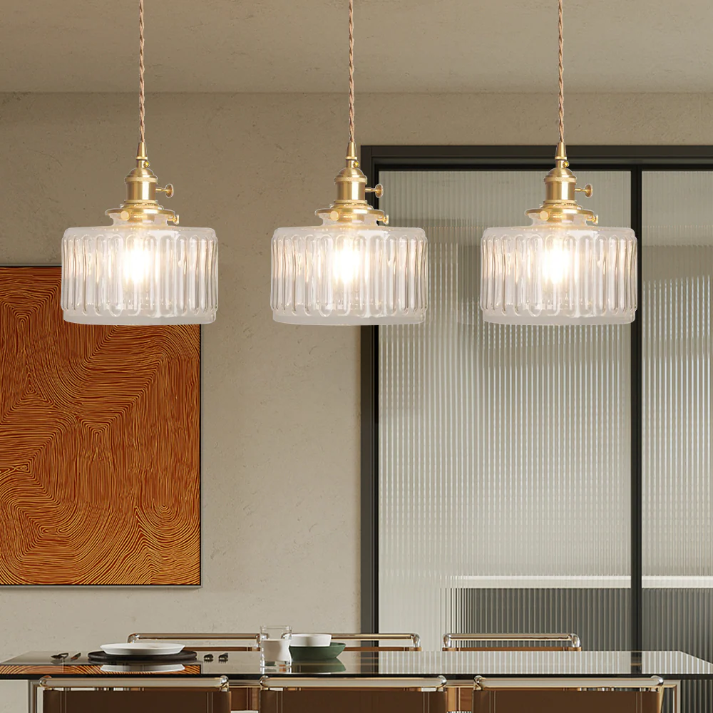 Kitchen Pendant Lamp | Vintage Glass Design