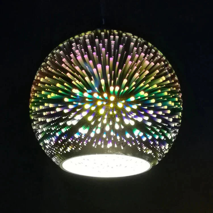 3D Firework Glass Pendant Light