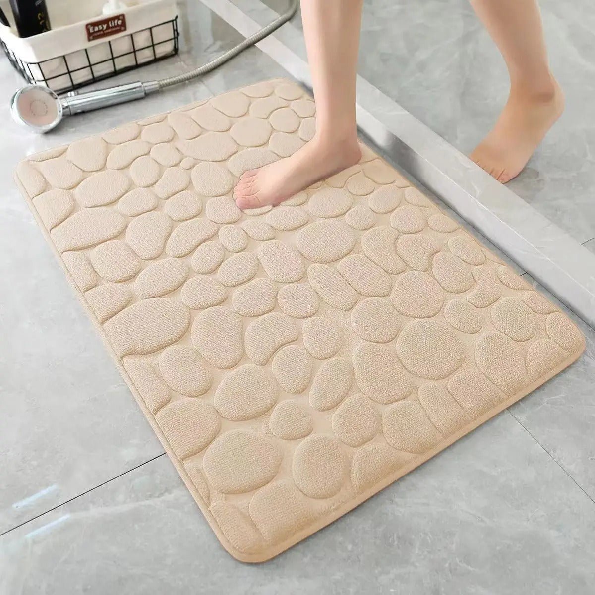 3D Non-Slip Bathroom Mat with Quick-Dry Absorbent Design