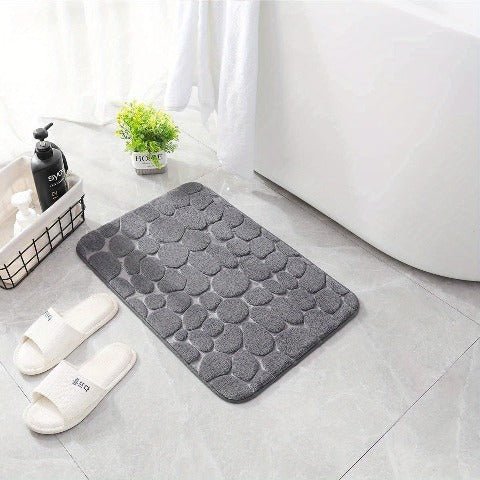 3D Non-Slip Bathroom Mat with Quick-Dry Absorbent Design
