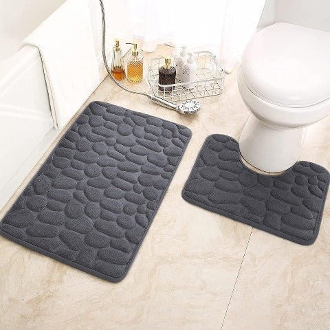 3D Non-Slip Bathroom Mat with Quick-Dry Absorbent Design