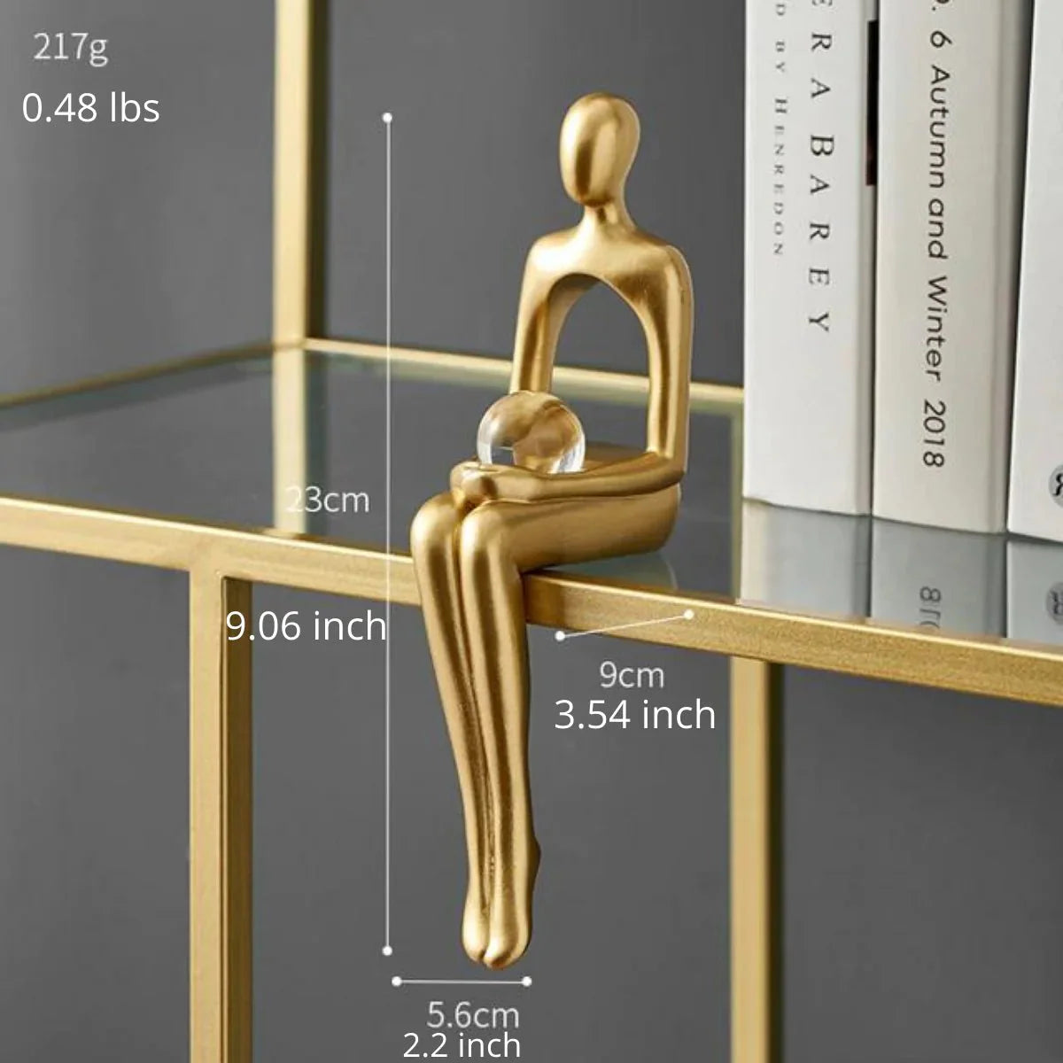 Abstract Bookshelf Figurines