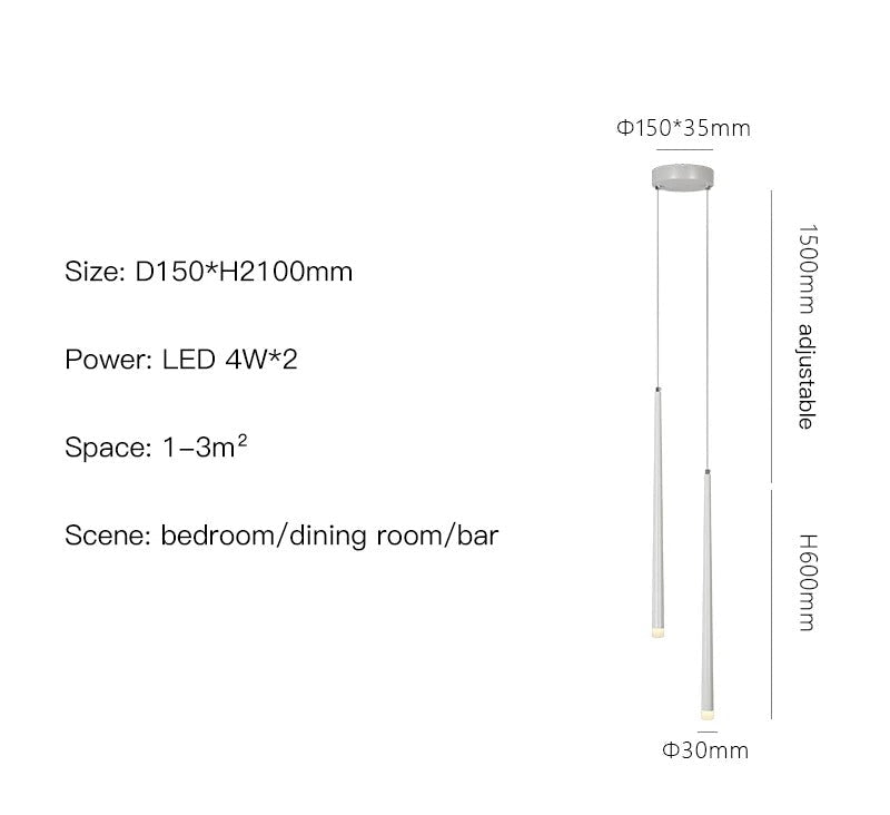 Adjustable Teardrop LED Pendant Light