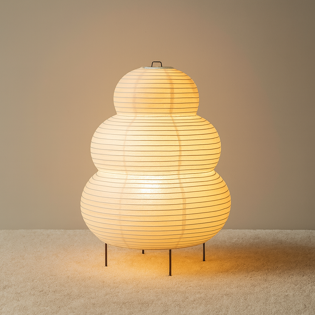 Akari Japandi Style Paper Floor Lamp