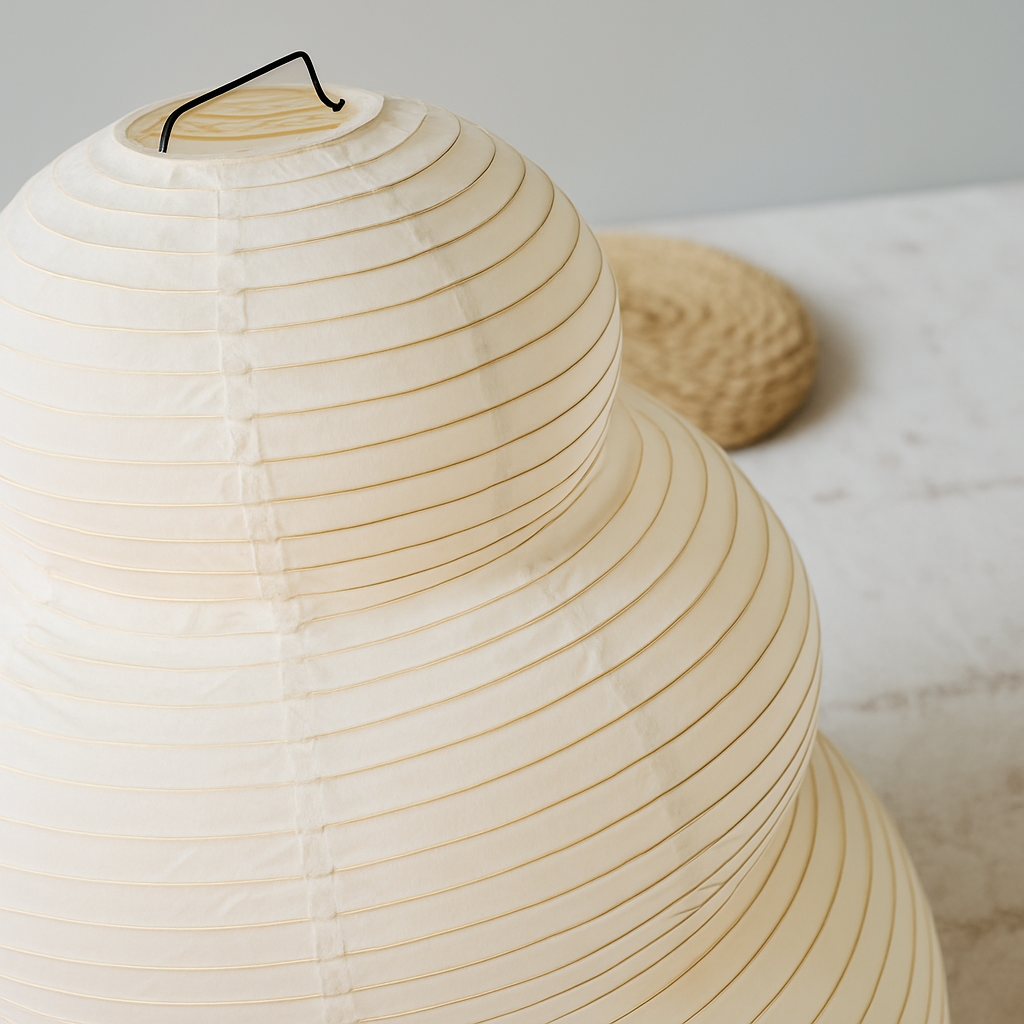 Akari Japandi Style Paper Floor Lamp
