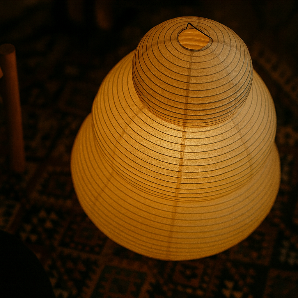 Akari Japandi Style Paper Floor Lamp
