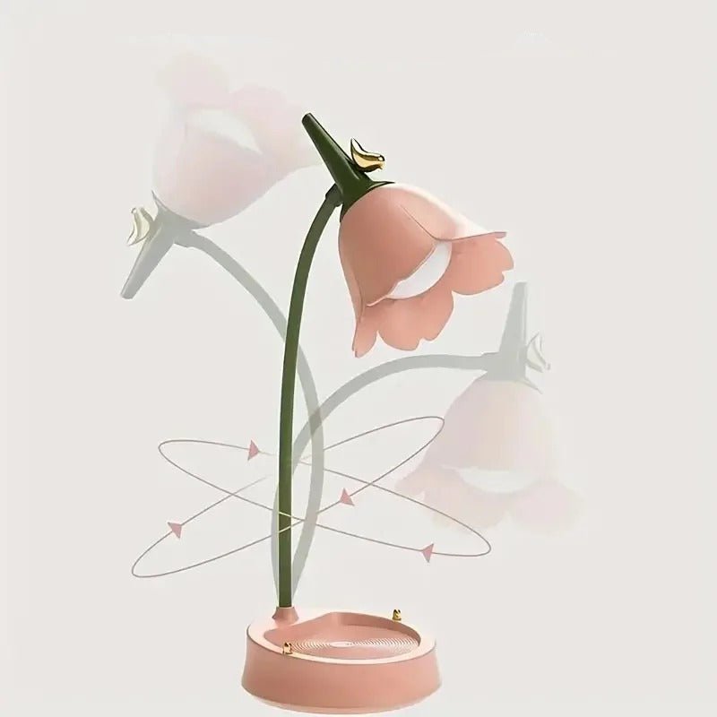 Bird and Flower LED Table Lamp