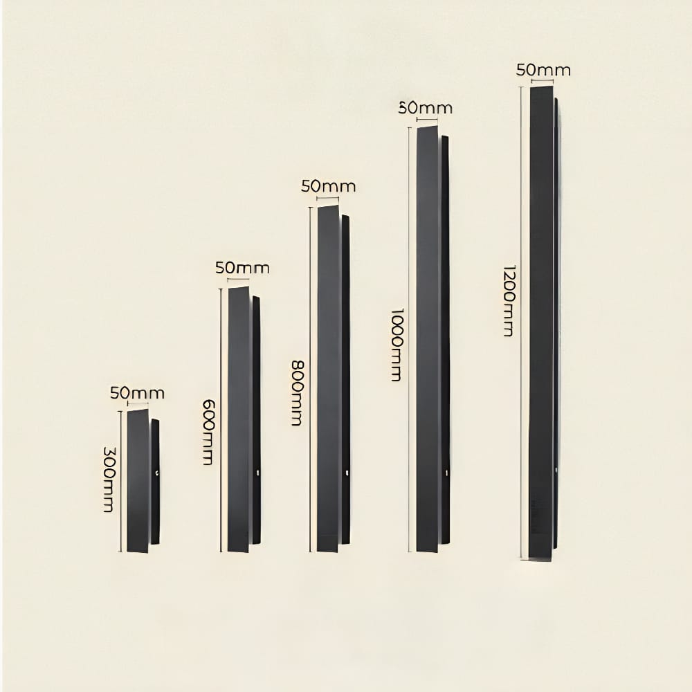 Black LED Strip Outdoor Light