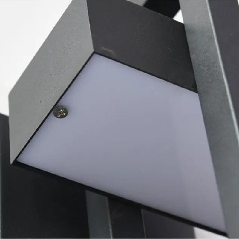 Black Up Down Outdoor Wall Light
