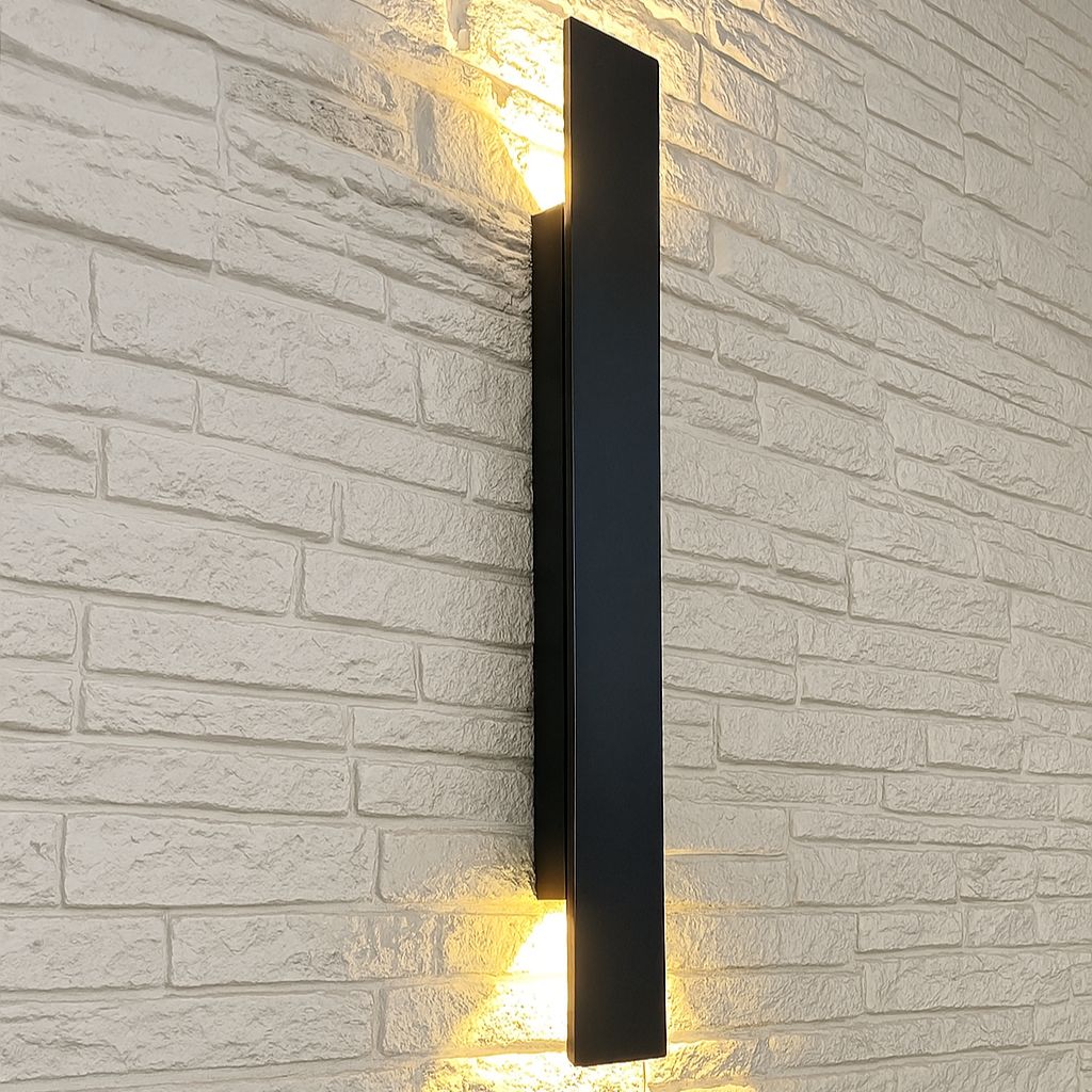 Black Weatherproof LED Wall Lights - Outdoor Style and Durability