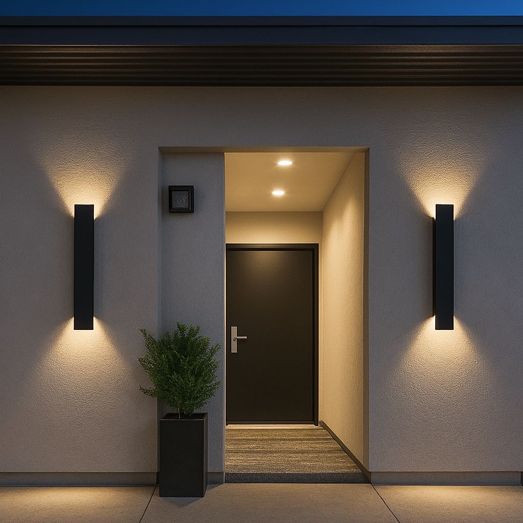 Black Weatherproof LED Wall Lights - Outdoor Style and Durability