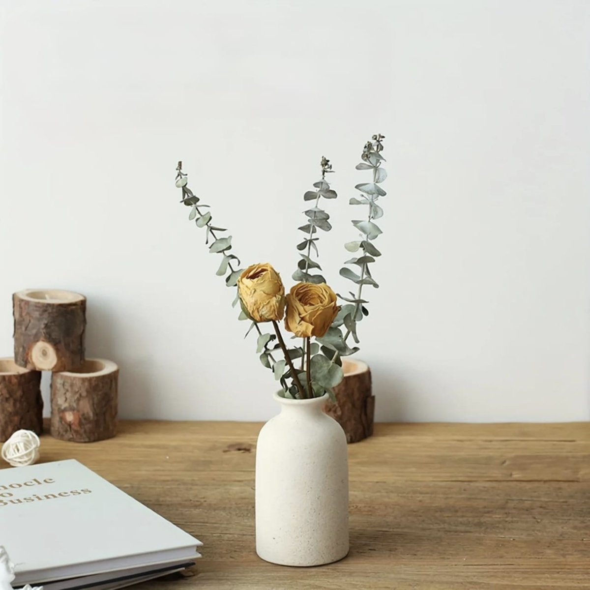 Boho Ceramic Flower Vase Set Handmade