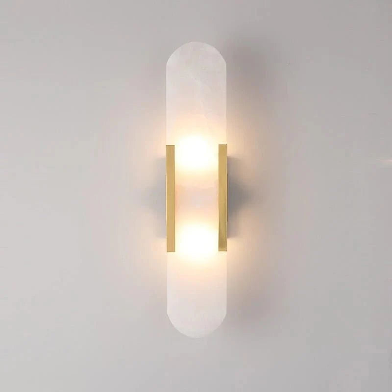 Chan Black and Gold LED Wall Lamp