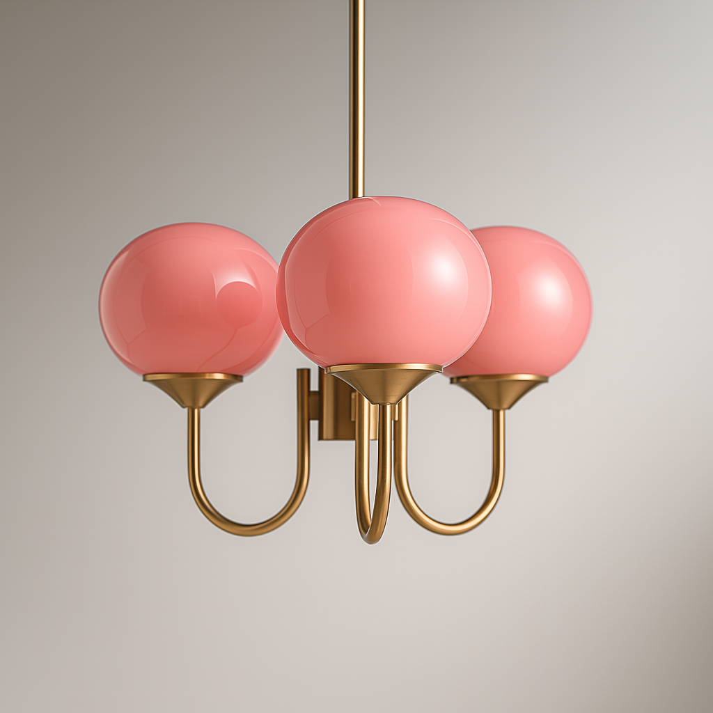 Marshmallow Frosted Glass Chandelier