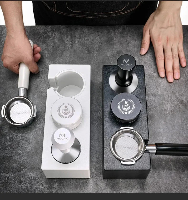Coffee Tamping Station Adjustable Portafilter Holder
