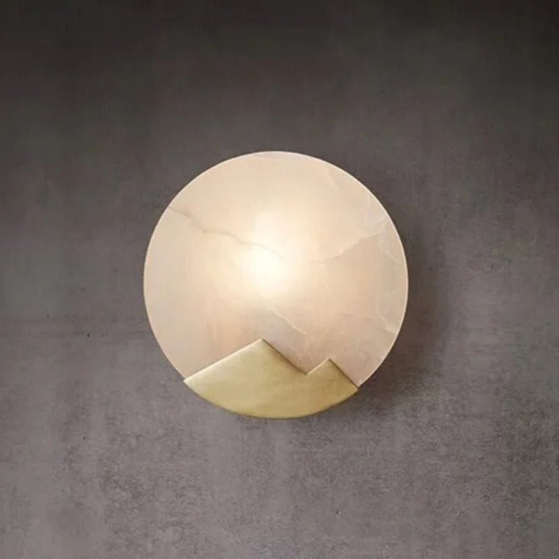 Copper Moon Alabaster Wall Sconce