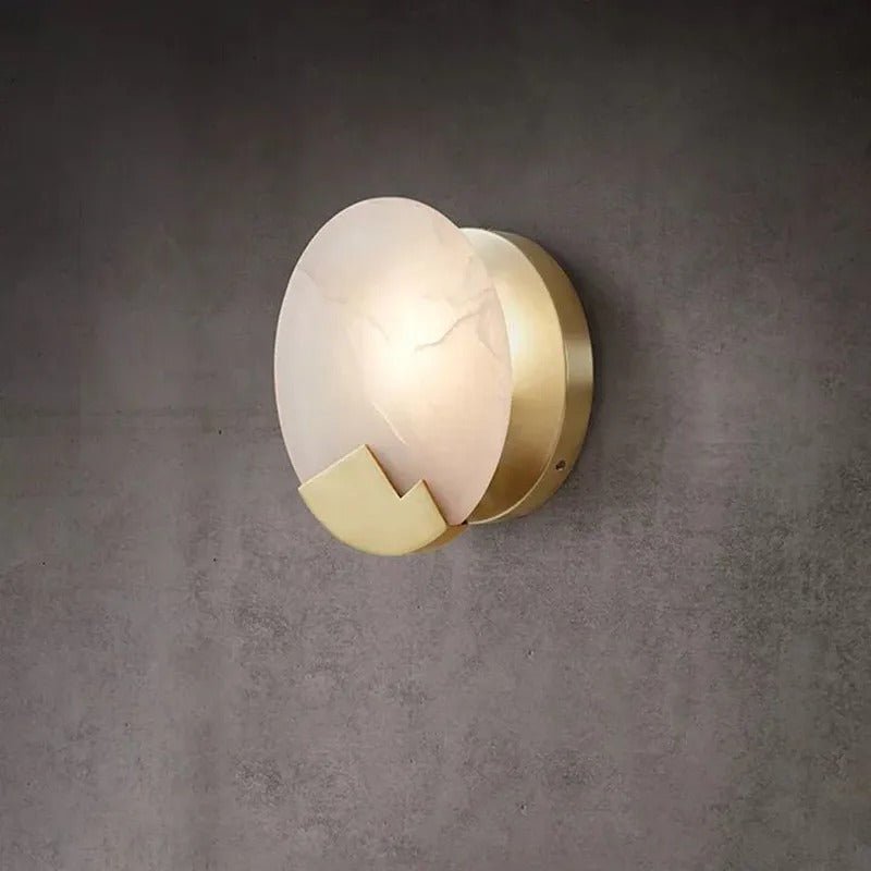 Copper Moon Alabaster Wall Sconce