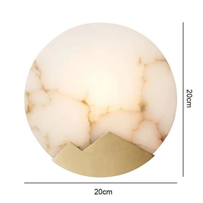 Copper Moon Alabaster Wall Sconce