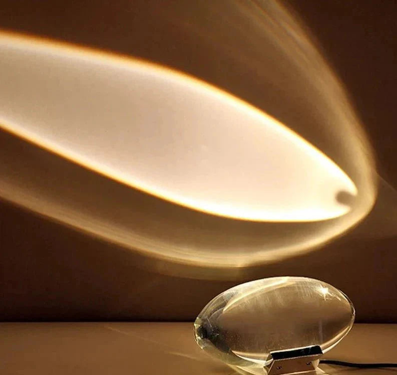 Crystal Projection Lamp with Colorful Light Effects