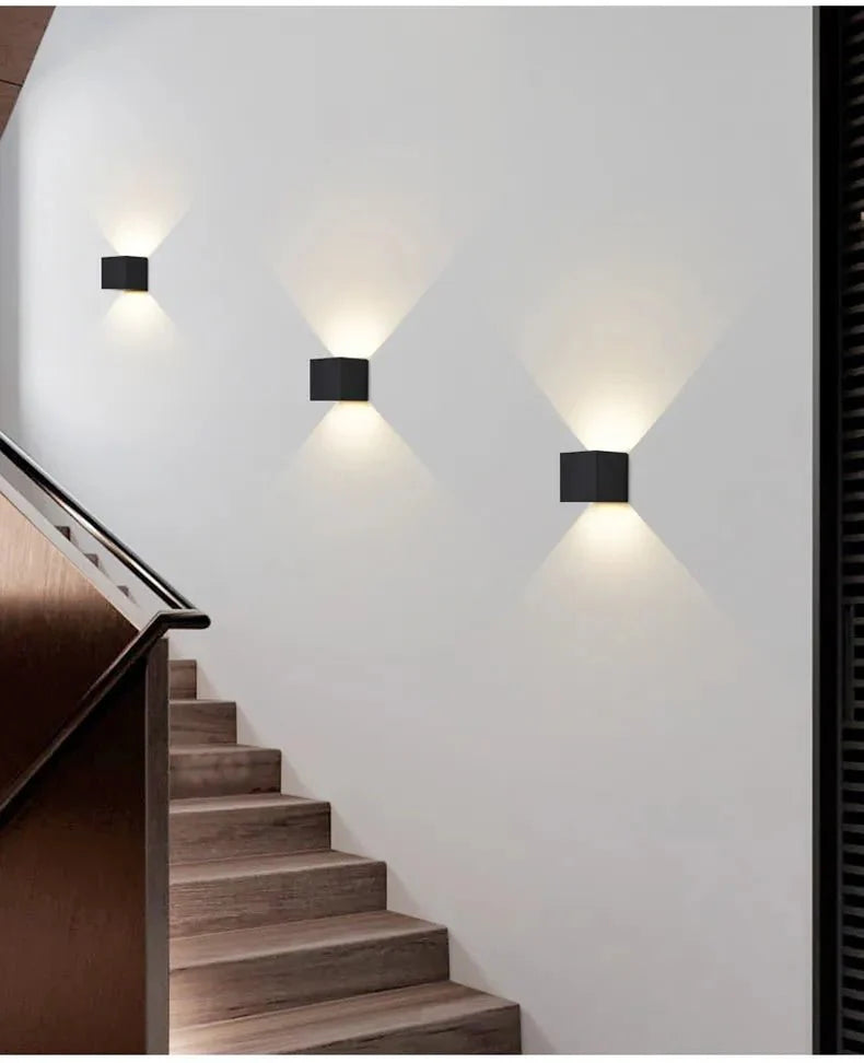 Cube Motion-Sensor Wall Sconce