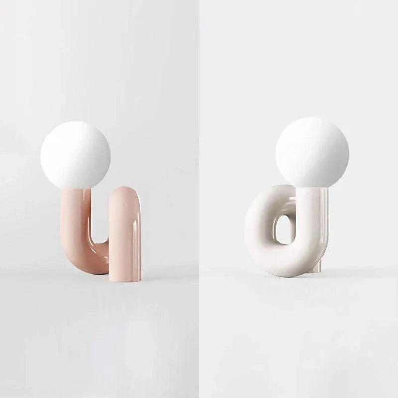 Curved Pipe Nordic Table Lamp