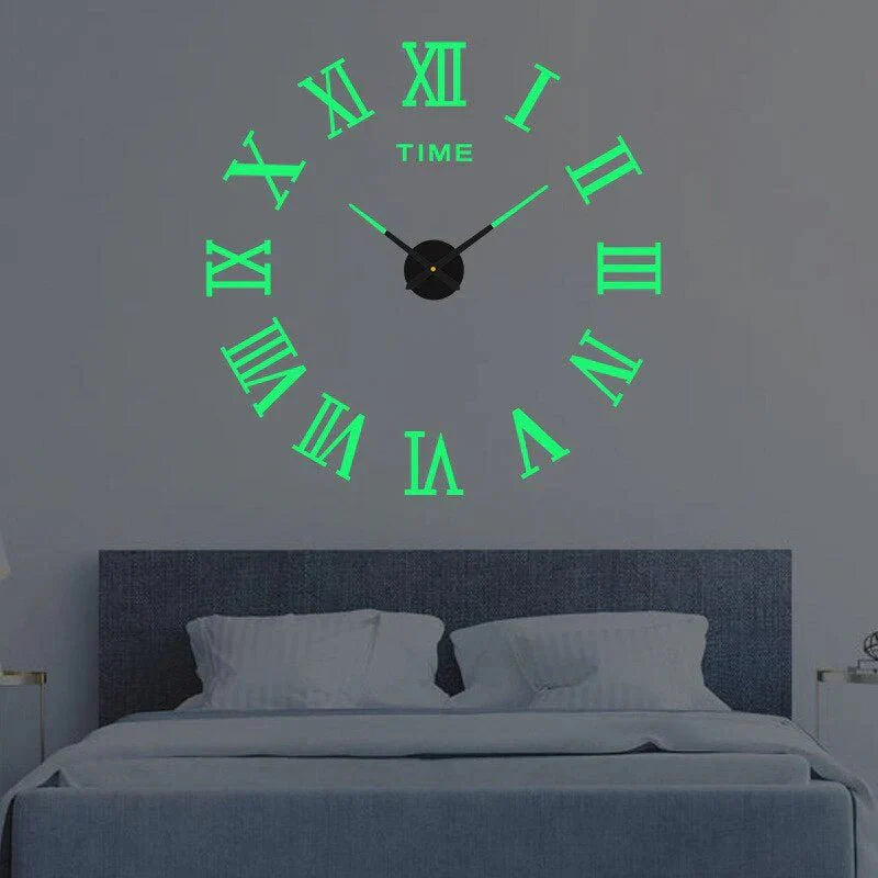 DIY Mountable Wall Clock Acrylic Minimalist Design