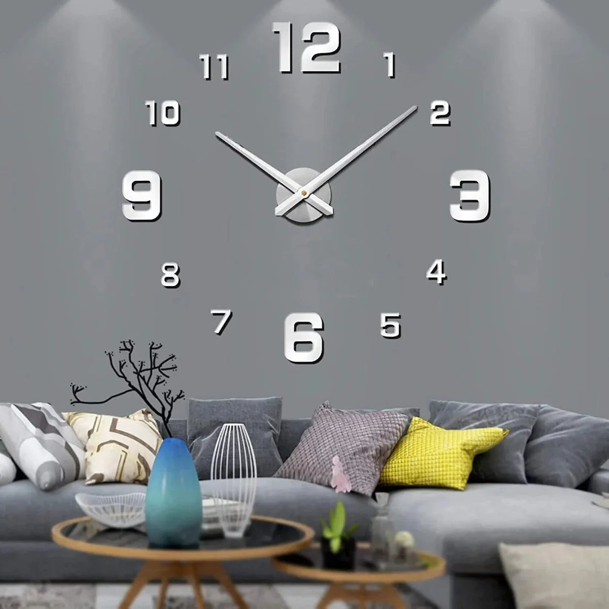 DIY Mountable Wall Clock Acrylic Minimalist Design