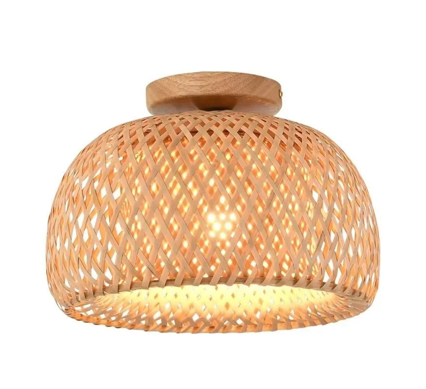 Bamboo Dome Ceiling Light