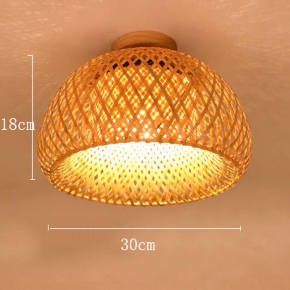 Bamboo Dome Ceiling Light