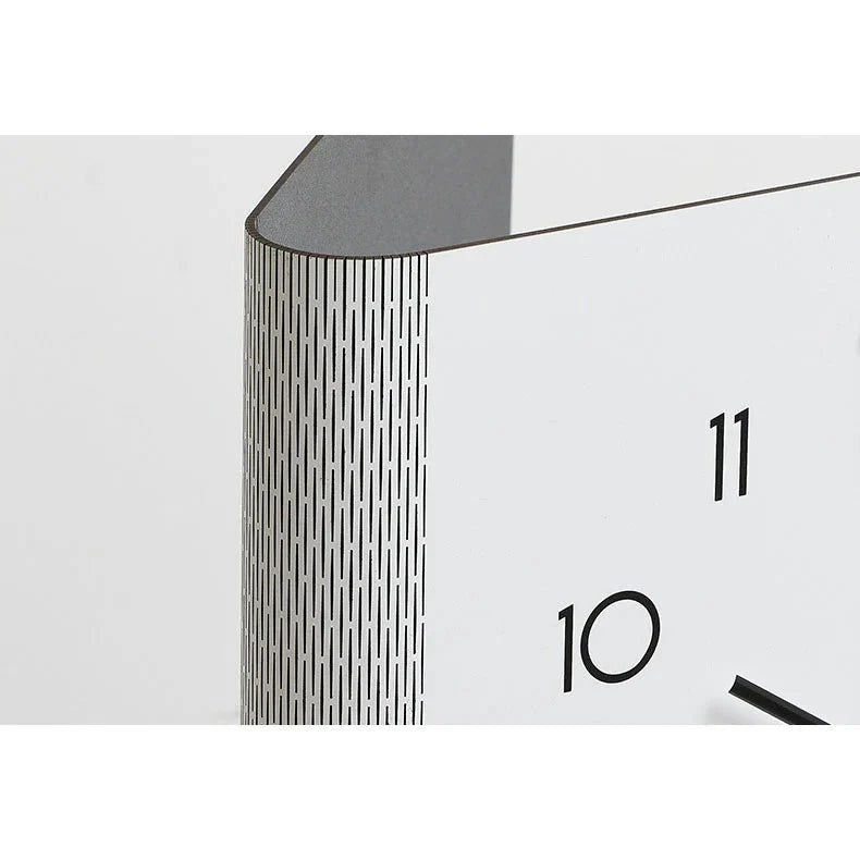 Double-Sided Wooden Corner Wall Clock – Minimalist Design