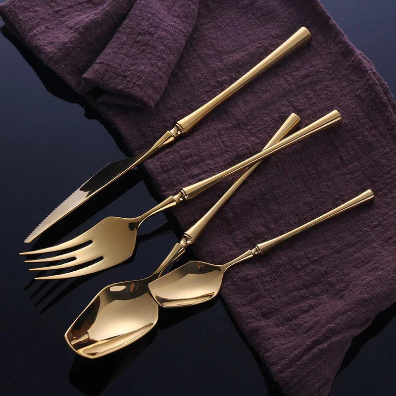 Egyptian-Inspired Cutlery Set 24pc