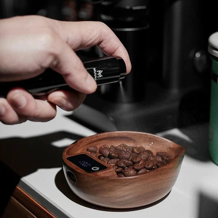 Electronic Wooden Coffee Scale - Leaf Design