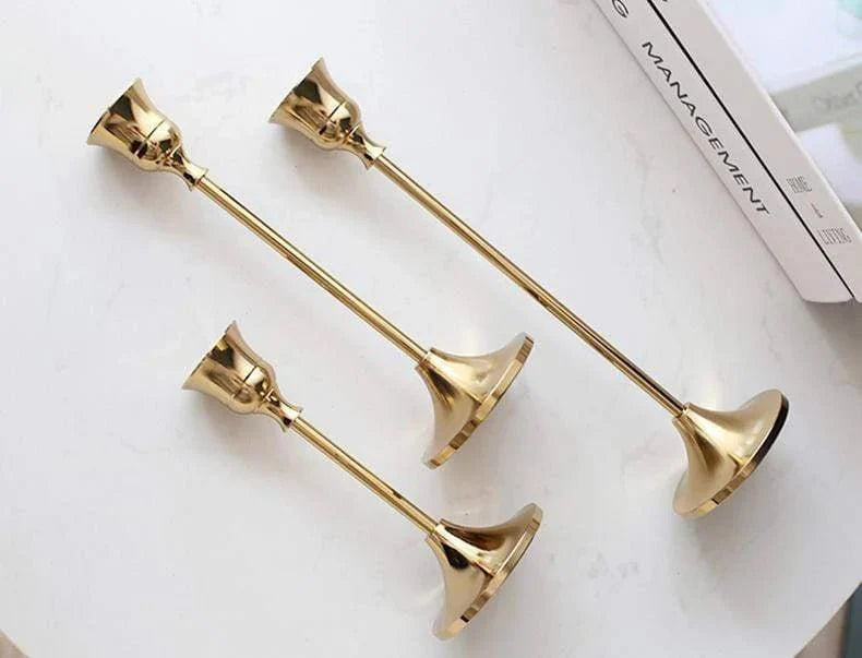 Elegant Classic Candle Holder – 3 Piece Set