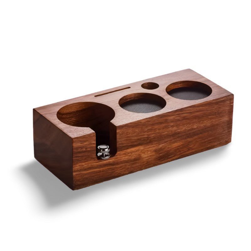 Espresso Tamping Station - Wooden Portafilter Holder
