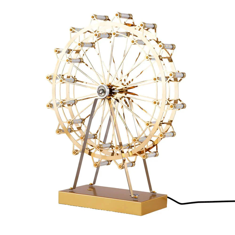 Ferris Wheel Gold Iron Table Lamp