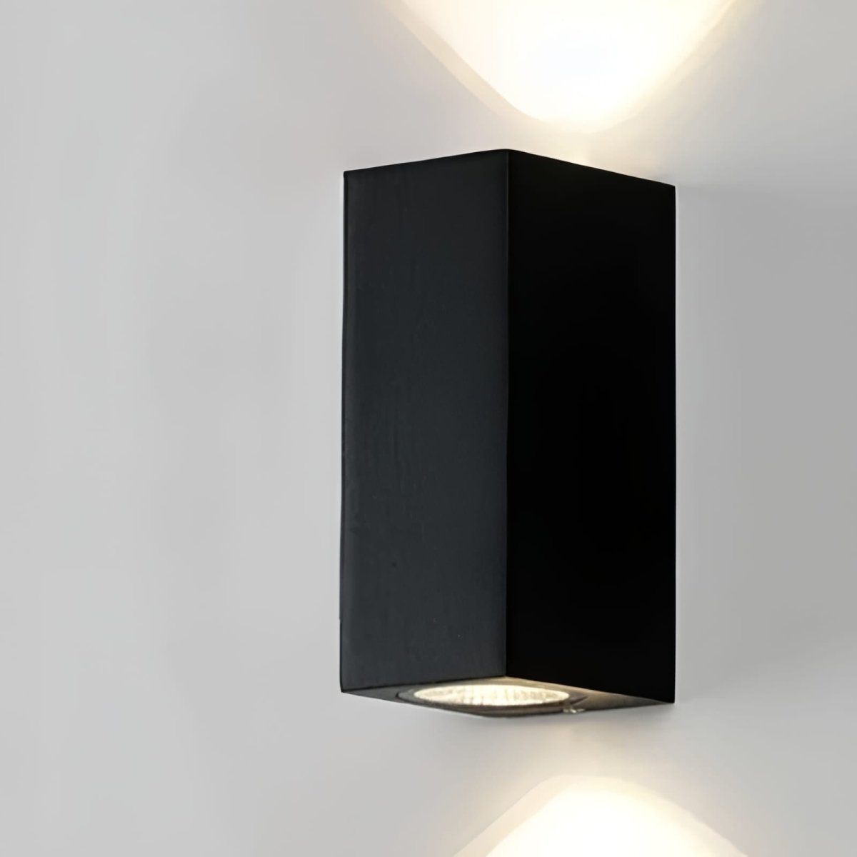Geometric Black Up Down Wall Light