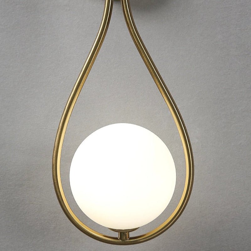 Glass Orb LED Wall Sconce