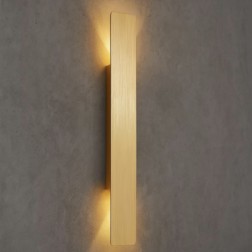 Golden Weatherproof LED Wall Lights - Outdoor Style and Durability
