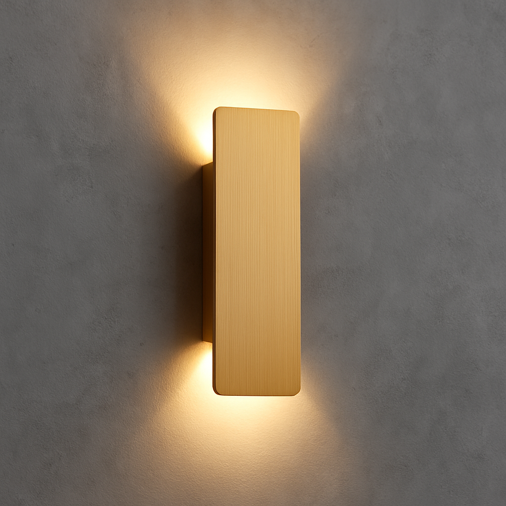 Golden Weatherproof LED Wall Lights - Outdoor Style and Durability