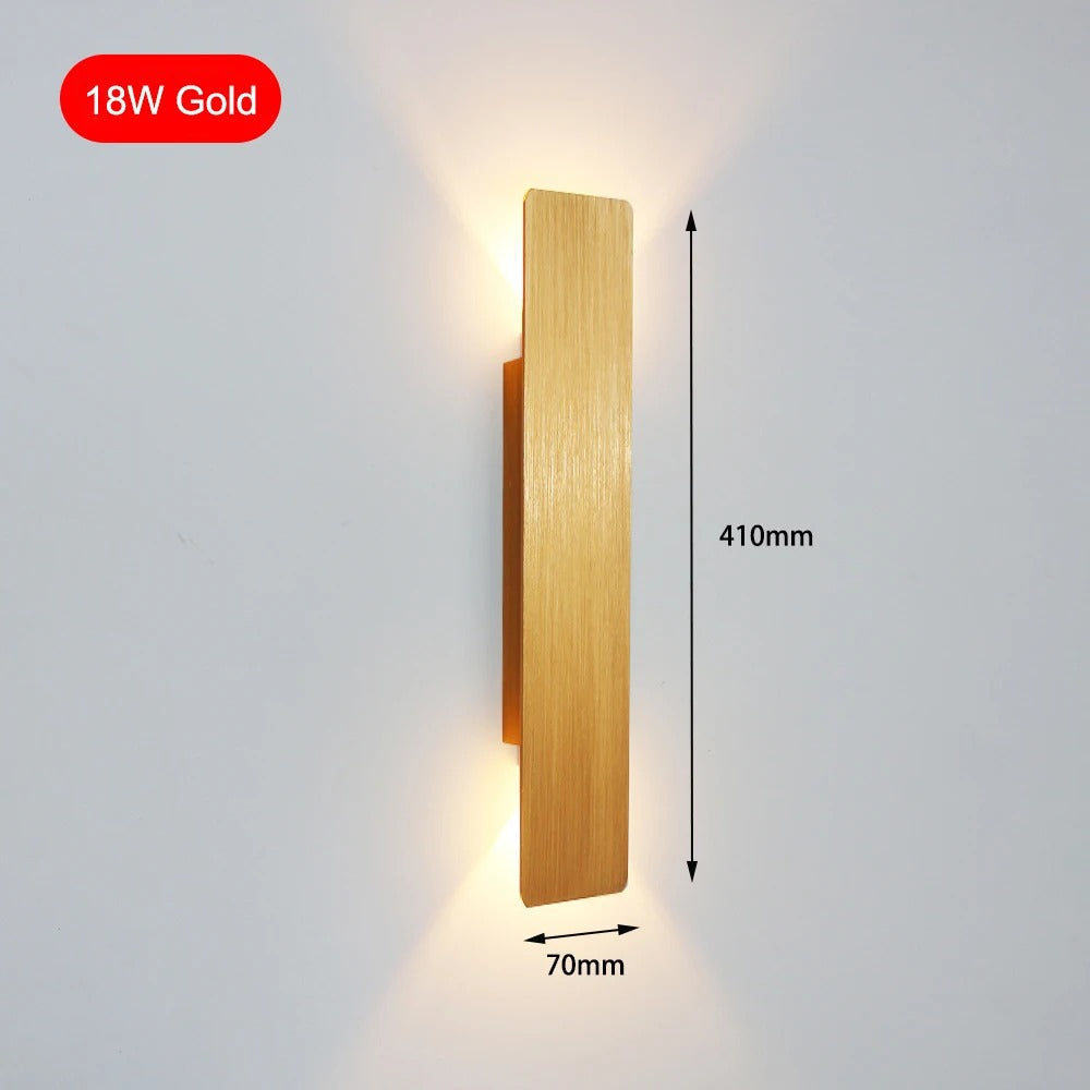 Golden Weatherproof LED Wall Lights - Outdoor Style and Durability