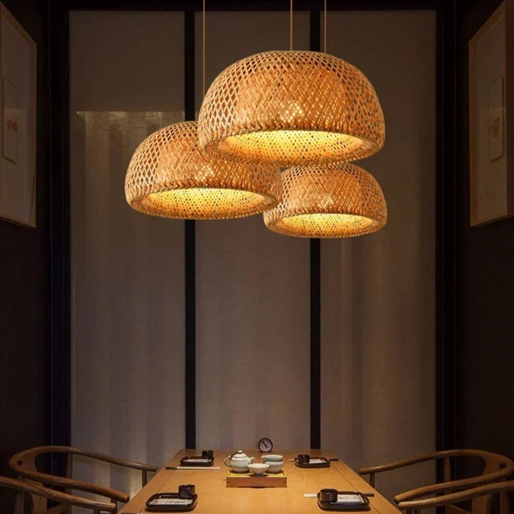 Hanging Rattan Light