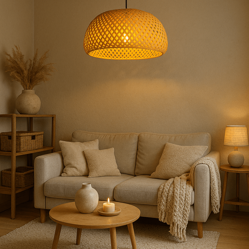 Hygge Hanging Rattan Light