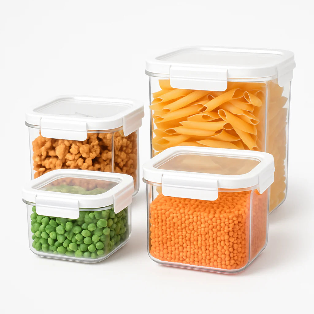Clear Kitchen Storage Set
