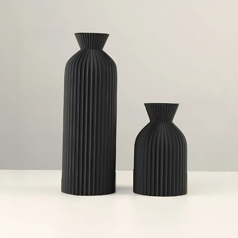 Japandi Centerpiece Plastic Vase Double Set