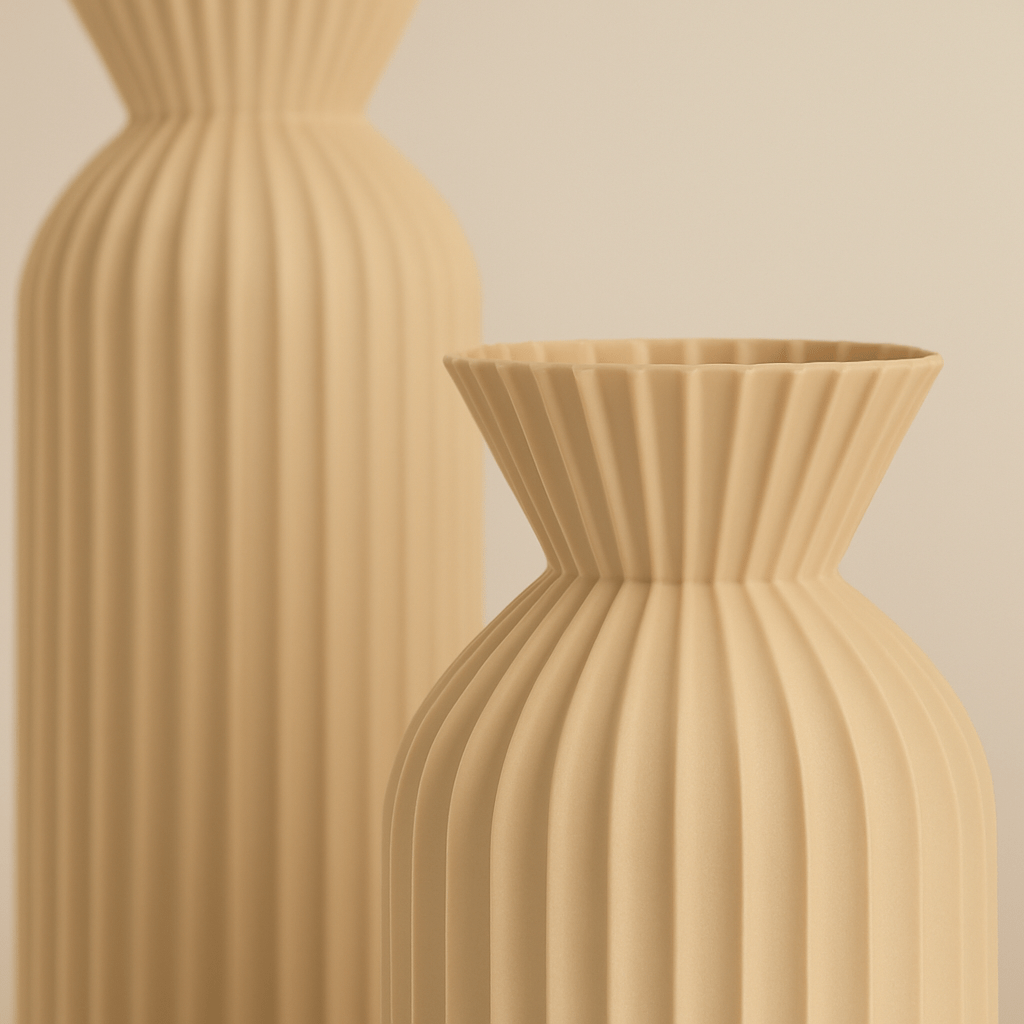 Japandi Centerpiece Plastic Vase Double Set