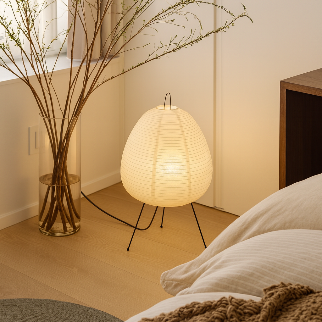 Japanese Paper Lantern Floor Lamp | Stand Light for Home
