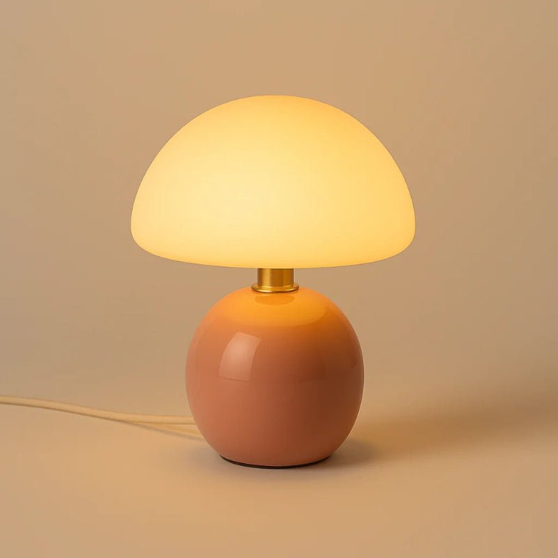 Metallic Mushroom LED Table Lamp