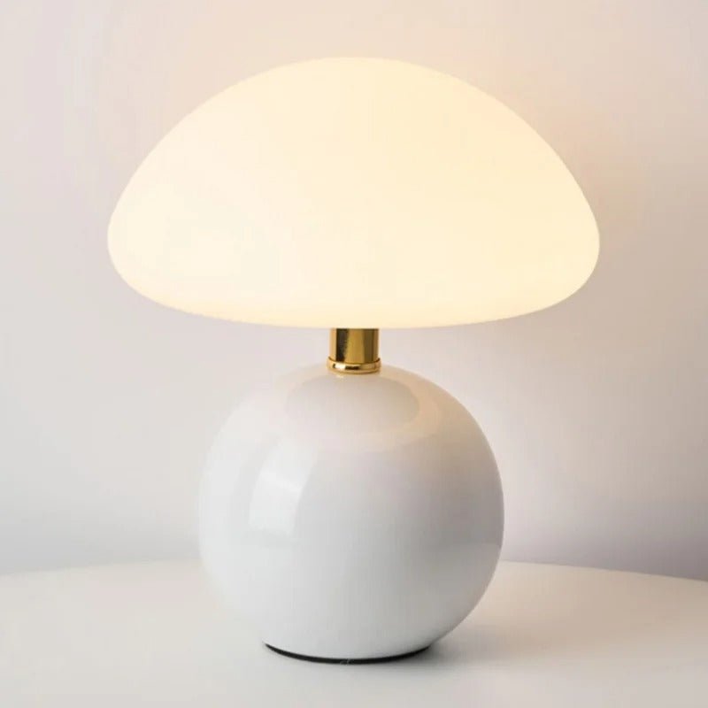 Metallic Mushroom LED Table Lamp