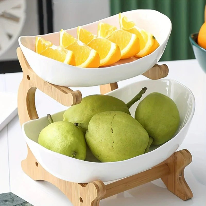 Modern Bamboo Fruit Basket