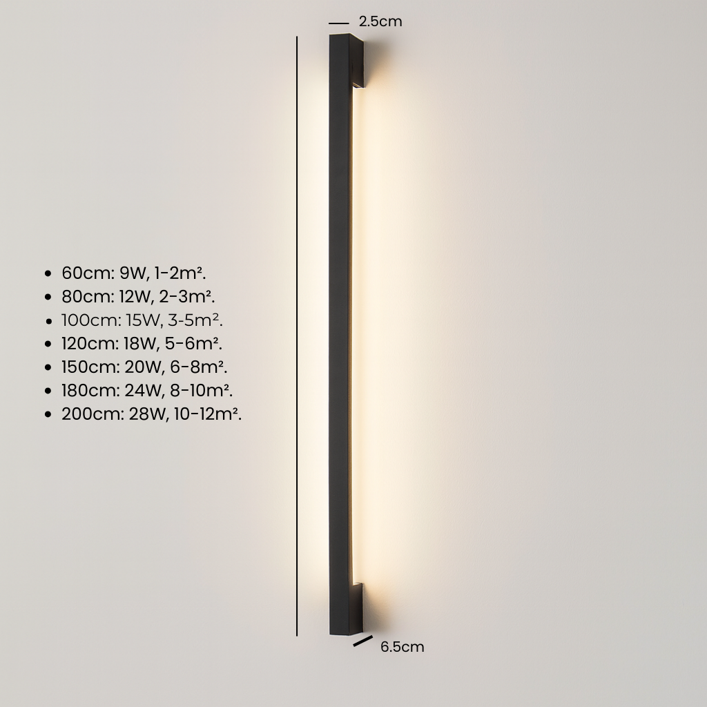 Modern Black Wall Lamp LED - Wall Mounted Light